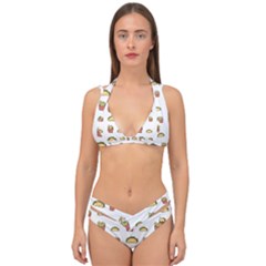 Double Strap Halter Bikini Set 