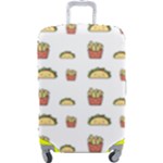 Fries Taco Pattern Fast Food Luggage Cover (Large)