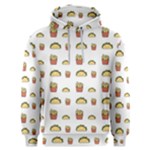 Fries Taco Pattern Fast Food Men s Overhead Hoodie