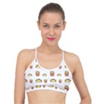Fries Taco Pattern Fast Food Basic Training Sports Bra
