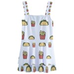 Fries Taco Pattern Fast Food Kids  Layered Skirt Swimsuit
