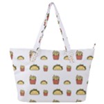 Fries Taco Pattern Fast Food Full Print Shoulder Bag