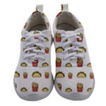 Fries Taco Pattern Fast Food Women Athletic Shoes