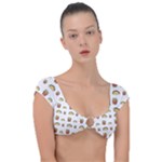 Fries Taco Pattern Fast Food Cap Sleeve Ring Bikini Top