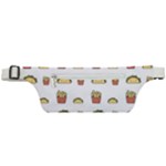 Fries Taco Pattern Fast Food Active Waist Bag
