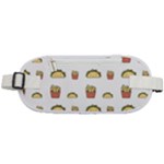 Fries Taco Pattern Fast Food Rounded Waist Pouch