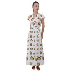 Flutter Sleeve Maxi Dress 