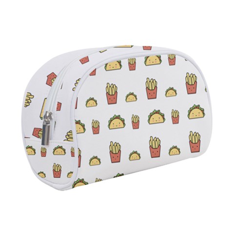 Fries Taco Pattern Fast Food Make Up Case (Small) from ArtsNow.com