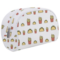 Fries Taco Pattern Fast Food Make Up Case (Medium) from ArtsNow.com