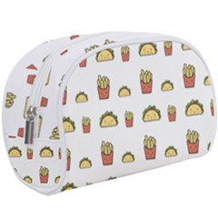 Fries Taco Pattern Fast Food Make Up Case (Large) from ArtsNow.com
