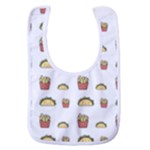Fries Taco Pattern Fast Food Baby Bib
