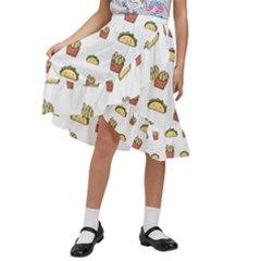Kids  Ruffle Flared Wrap Midi Skirt 