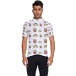 Fries Taco Pattern Fast Food Men s Short Sleeve Cycling Jersey