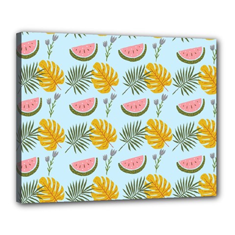 Summer Pattern Texture Vibes Canvas 20  x 16  (Stretched) from ArtsNow.com