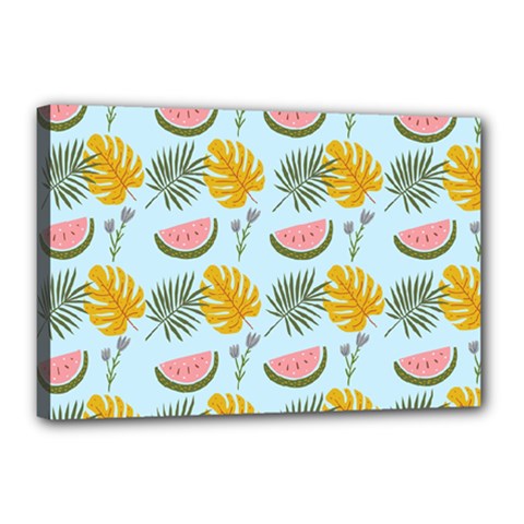 Summer Pattern Texture Vibes Canvas 18  x 12  (Stretched) from ArtsNow.com