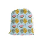 Summer Pattern Texture Vibes Drawstring Pouch (Large)