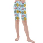 Summer Pattern Texture Vibes Kids  Mid Length Swim Shorts