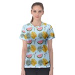 Summer Pattern Texture Vibes Women s Sport Mesh T-Shirt