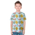 Summer Pattern Texture Vibes Kids  Cotton T-Shirt