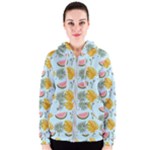 Summer Pattern Texture Vibes Women s Zipper Hoodie