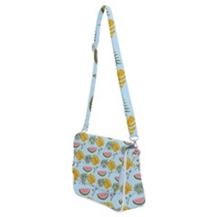 Shoulder Bag with Back Zipper 
