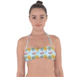 Summer Pattern Texture Vibes Tie Back Bikini Top