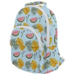 Summer Pattern Texture Vibes Rounded Multi Pocket Backpack