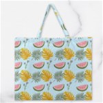 Summer Pattern Texture Vibes Zipper Large Tote Bag