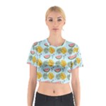 Summer Pattern Texture Vibes Cotton Crop Top