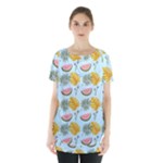 Summer Pattern Texture Vibes Skirt Hem Sports Top