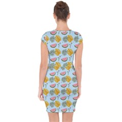 Capsleeve Drawstring Dress  