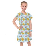 Summer Pattern Texture Vibes Kids  Drop Waist Dress