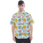 Summer Pattern Texture Vibes Men s Short Sleeve Shirt