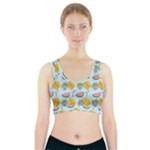 Summer Pattern Texture Vibes Sports Bra With Pocket