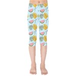 Summer Pattern Texture Vibes Kids  Capri Leggings 