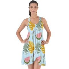 Show Some Back Chiffon Dress 
