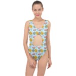Summer Pattern Texture Vibes Center Cut Out Swimsuit