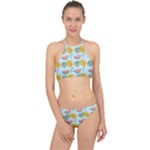 Summer Pattern Texture Vibes Halter Bikini Set