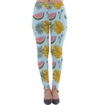 Summer Pattern Texture Vibes Lightweight Velour Leggings