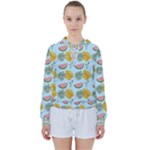 Summer Pattern Texture Vibes Women s Tie Up Sweat