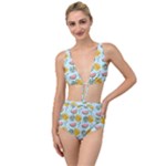 Summer Pattern Texture Vibes Tied Up Two Piece Swimsuit