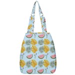 Summer Pattern Texture Vibes Center Zip Backpack