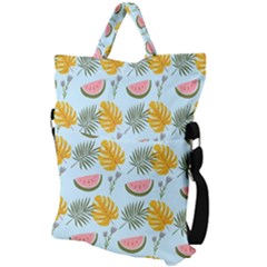 Fold Over Handle Tote Bag 