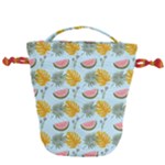Summer Pattern Texture Vibes Drawstring Bucket Bag