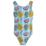 Summer Pattern Texture Vibes Kids  Cut-Out Back One Piece Swimsuit
