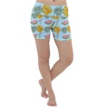Summer Pattern Texture Vibes Lightweight Velour Yoga Shorts