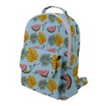 Summer Pattern Texture Vibes Flap Pocket Backpack (Large)