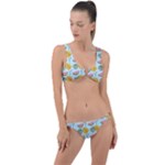 Summer Pattern Texture Vibes Ring Detail Crop Bikini Set