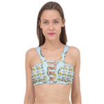 Summer Pattern Texture Vibes Cage Up Bikini Top
