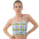 Summer Pattern Texture Vibes Mini Tank Bikini Top
